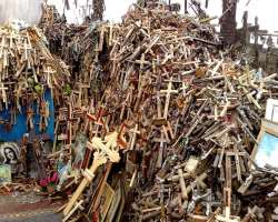 As a result, the site was demolished not once but As a result, the site was demolished not once but multiple times. The crosses burnt and destroyed and even bulldozing the hill. But none of this inter